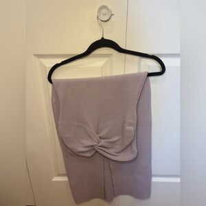 Purple Strapless Knit Dress